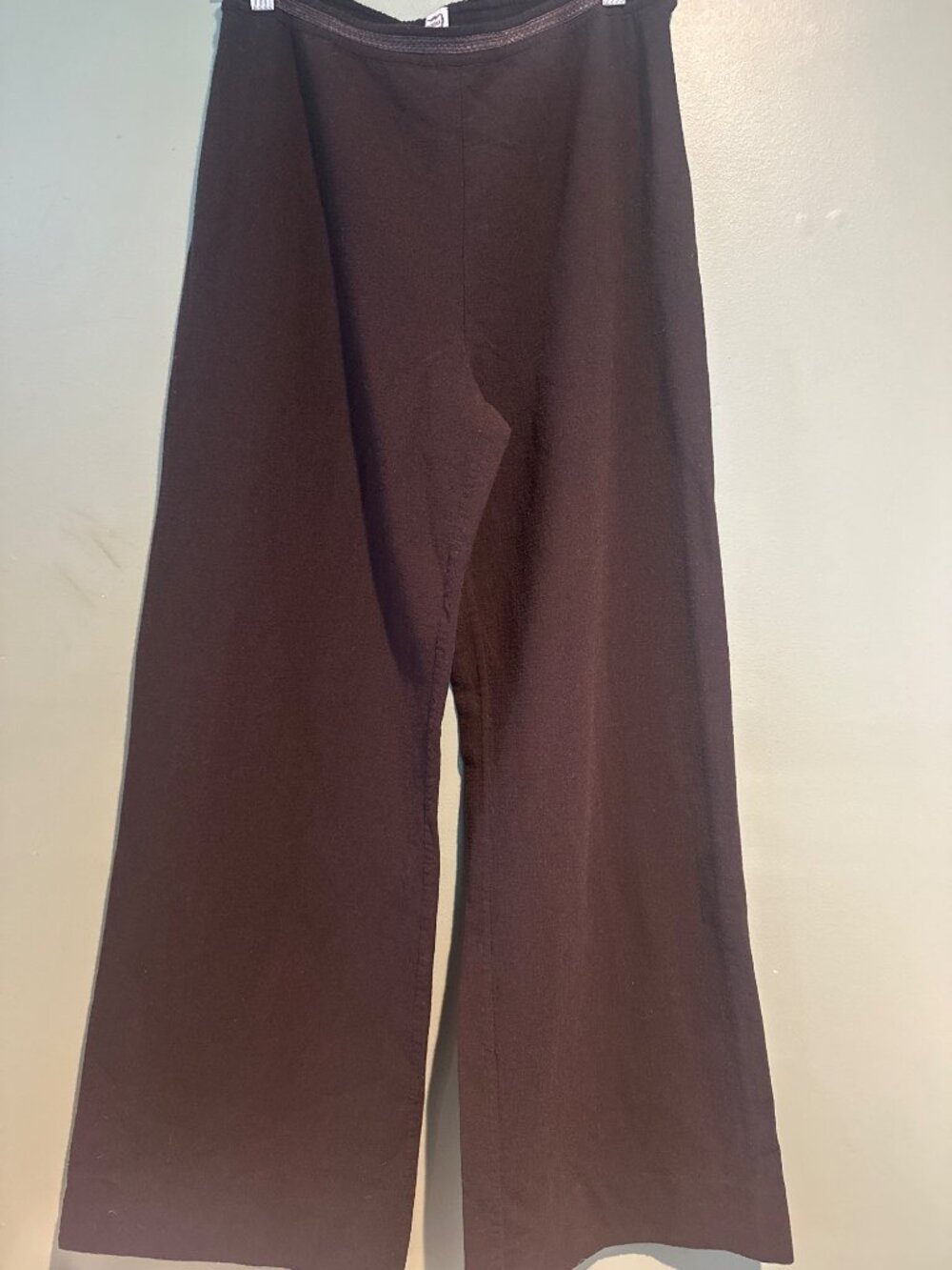Agnona Italy Wide Leg Pants Women's IT 48 Brown Quiet Luxury Designer Trousers